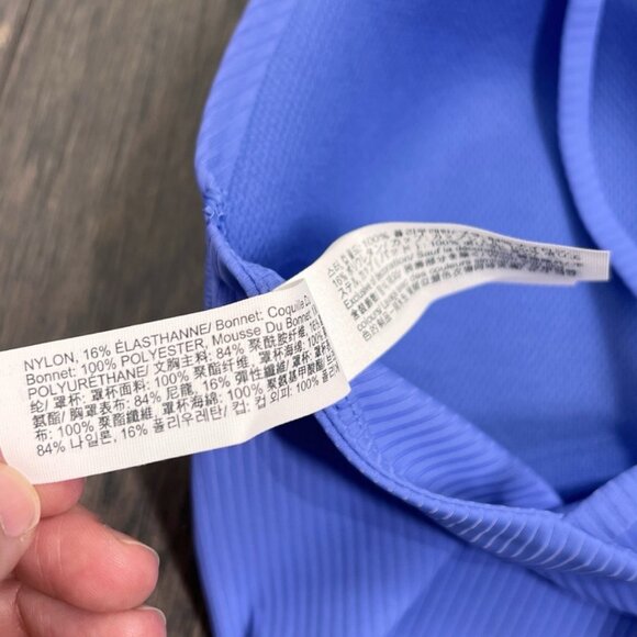 Lululemon NWT Like a Cloud Ribbed Longline Bra B/C Cup Wild Indigo - Picture 8 of 10